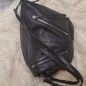 Vince Camuto black handbag. all leather nwot